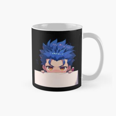Lancer Fate Stay Night Chibi Kawaii Christmas Anime Peeker Bold Holiday Spirit Mug