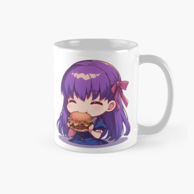 Sakura Matou Fate Stay Night Chibi Kawaii Burger Anime Purple Hair Mug