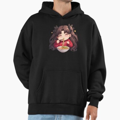 Rin Tohsaka Fate Stay Night Kawaii Chibi Ramen Mood Hoodie