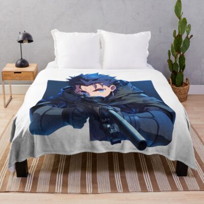 Lancer Fate Stay Night Sniper Military Tactical Precision Throw Blanket