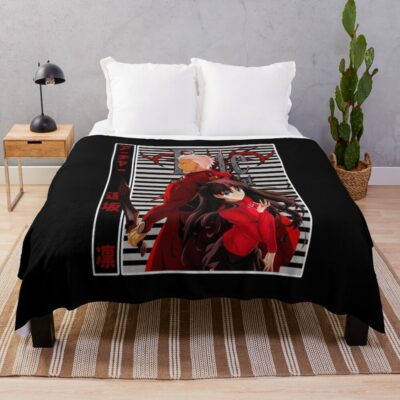 Rin Toosaka And Archer Fate Stay Night Throw Blanket