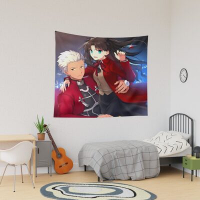Archer Rin Fate Stay Night Anime Crimson Duo Tapestry