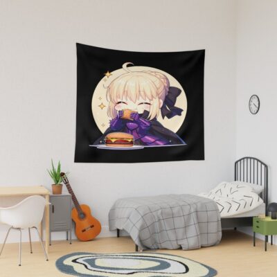 Saber Alter Fate Stay Night Chibi Kawaii Twist Tapestry