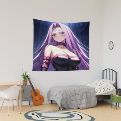 Rider Fate Stay Night Anime Girl Starry Night Grace Tapestry