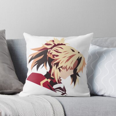 Minimalist Mordred Throw Pillow